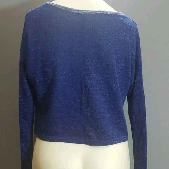 THE CLASSIC  Cropped Knit Sweatshirt Size Small - Picture 4 of 5